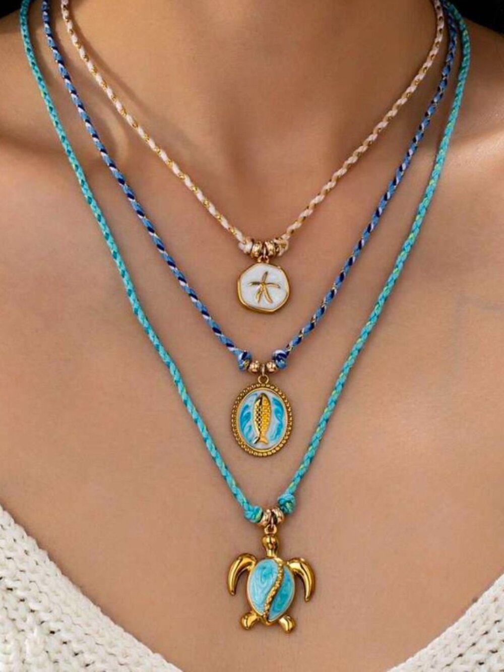 Sea Turtle Pendant Necklace 2545